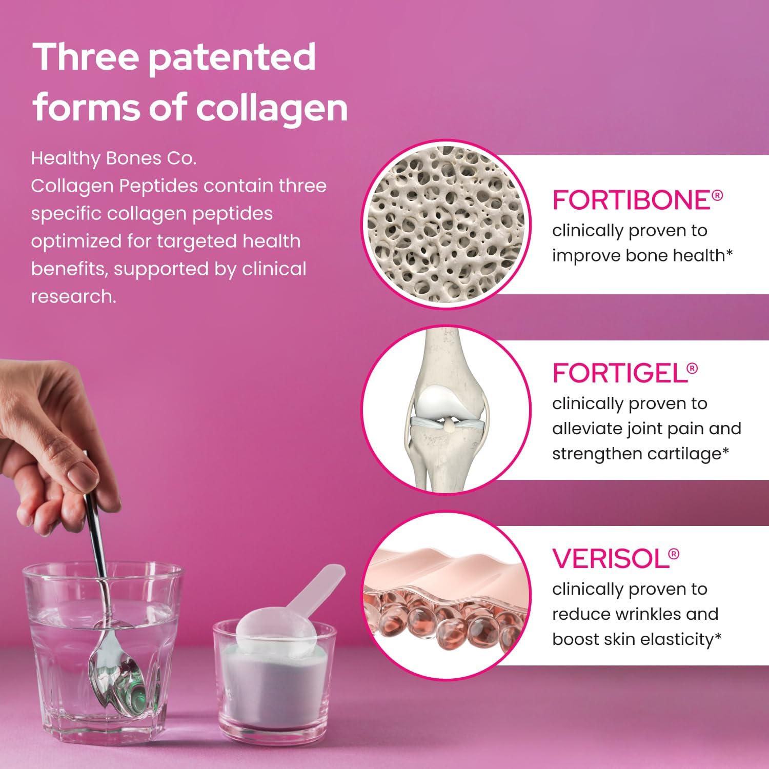 Annatrol Bone Support with FORTIBONE Collagen Peptides - Complete Support for Bone, Joints, Skin, Hair, Nails & Metabolism | 1 Month Supply (390g Tub)