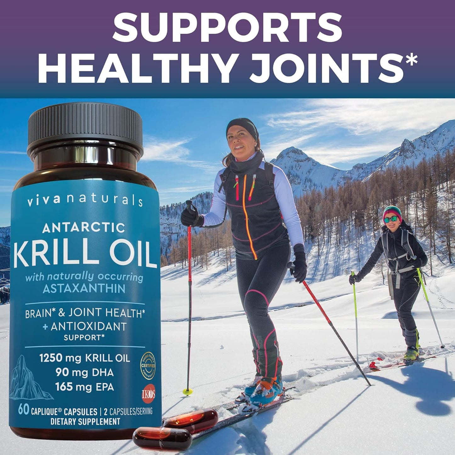Antarctic Krill Oil, Elderberry Vitamin C, Zinc & Omega 3 Fish Oil Bundle - Immune Support with EPA and DHA Omega 3