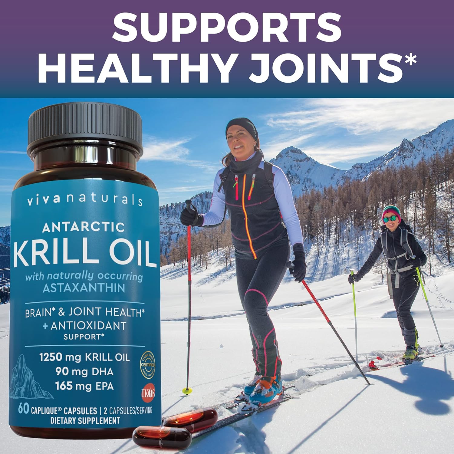 Antarctic Krill Oil, Elderberry Vitamin C, Zinc & Omega 3 Fish Oil Bundle - Immune Support with EPA and DHA Omega 3