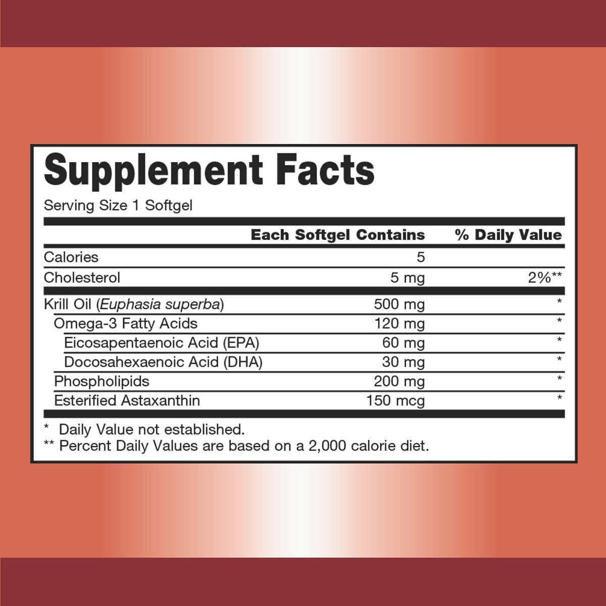 Antarctic Krill Oil Softgels - 500mg, 160 Count for Maximum Nutrition Benefits