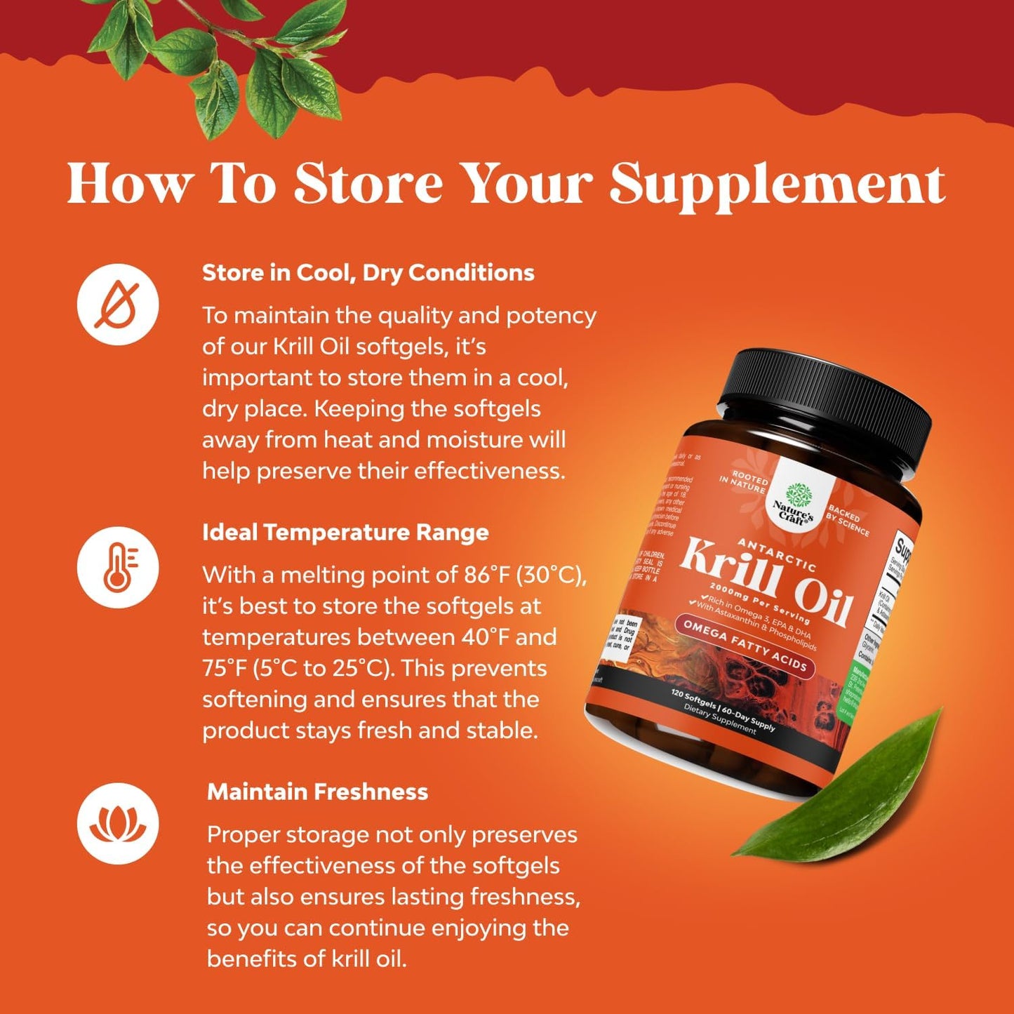 Antarctic Krill Oil Softgels 2000mg - Omega 3 Supplement with EPA, DHA & Astaxanthin - Joint, Heart & Brain Health - Gluten-Free, Non-GMO - 60 Day Supply