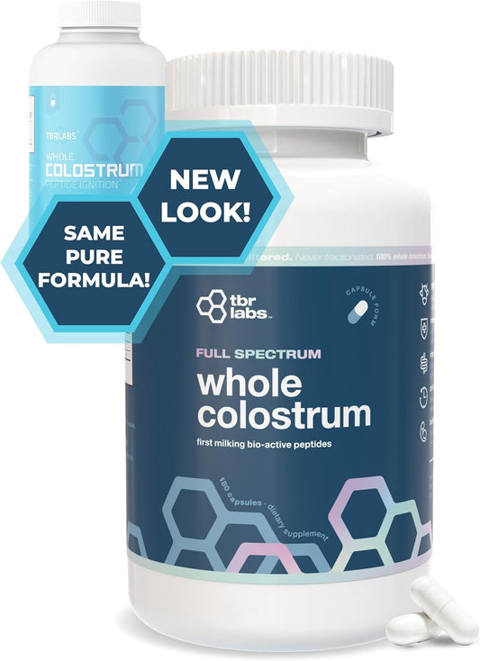 Antibiotic and Hormone Free Bovine Colostrum Capsules - 180 Count - USA Sourced - All Natural - First Milking - BoostGo Australia