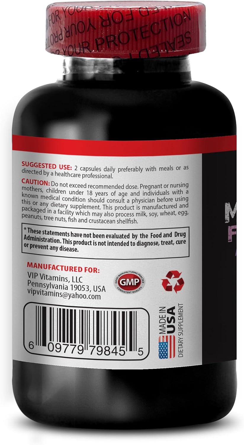 Antioxidant Brain Boost Supplement with Mangosteen, Acai, Pomegranate, Resveratrol, Noni, and Goji Berry - Memory Support - 60 Capsules