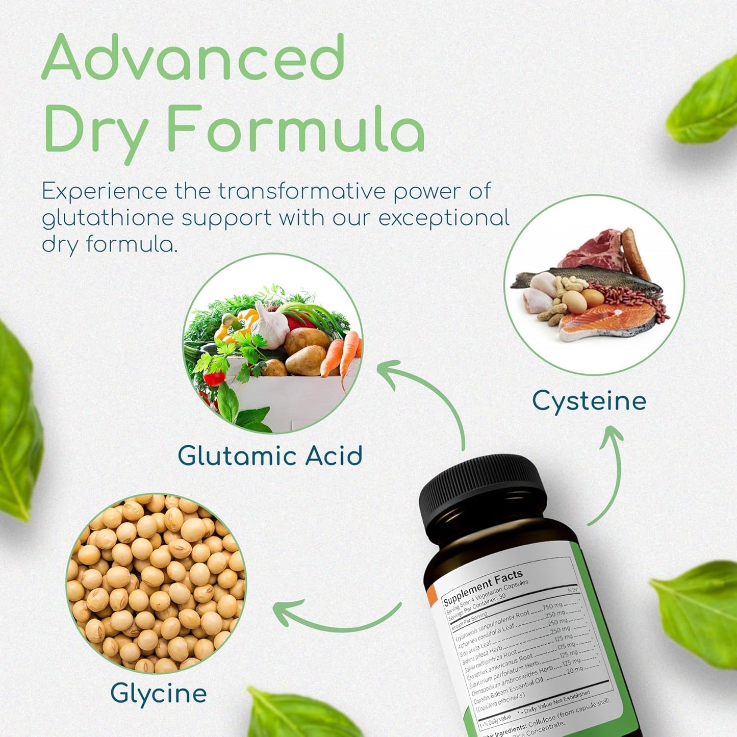 Antioxidant & Detox Support | S-Acetyl Glutathione Supplement | Natural Cellular Health | Vegan, Non-GMO, 120 Capsules