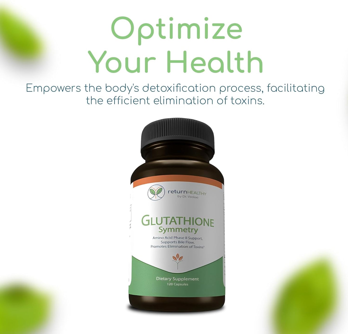 Antioxidant & Detox Support | S-Acetyl Glutathione Supplement | Natural Cellular Health | Vegan, Non-GMO, 120 Capsules