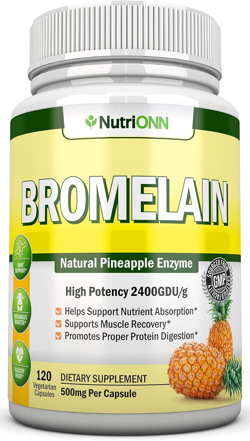 Antioxidant & Immunity Boost Combo: NutriONN Bromelain Capsules + Olive Leaf Extract Capsules