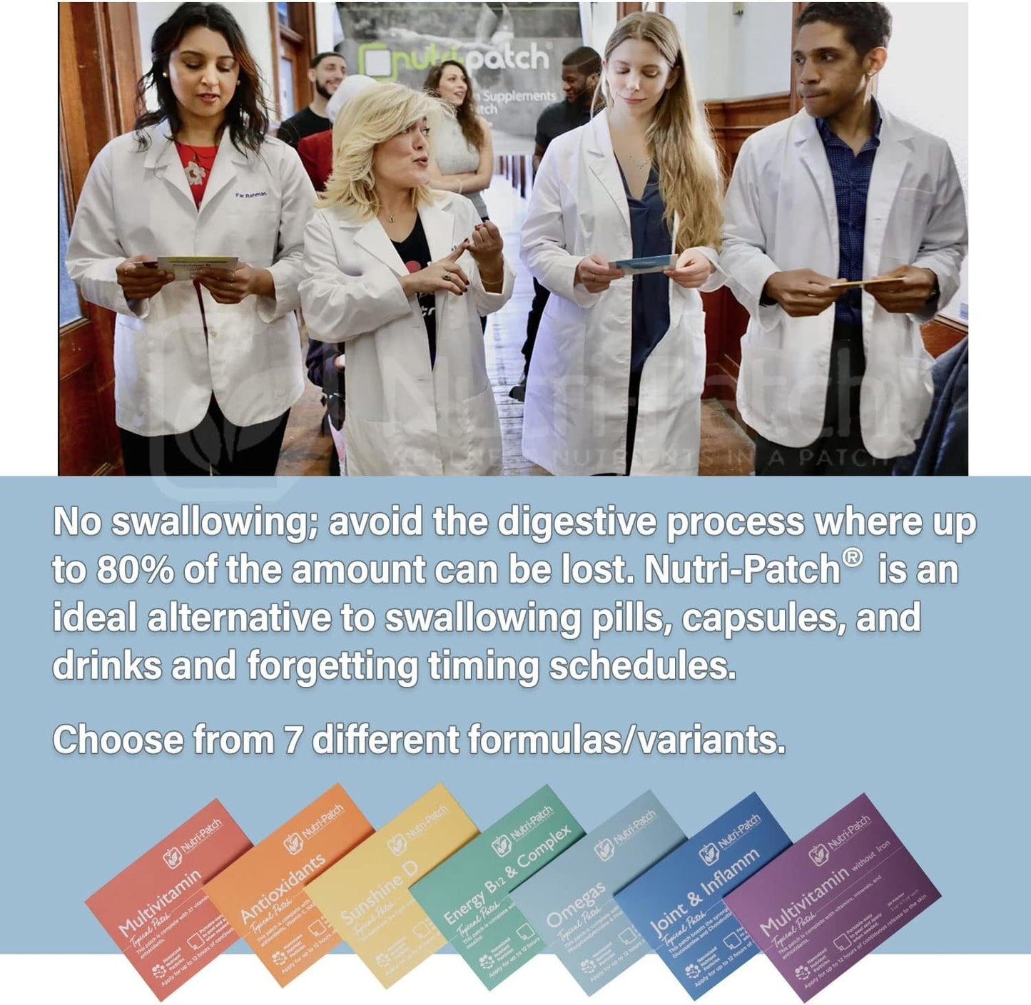 Antioxidant Patch with Vitamin C, Coenzyme Q10, NADH, NAC, Quercetin - Wellness Boost (30 Pack)