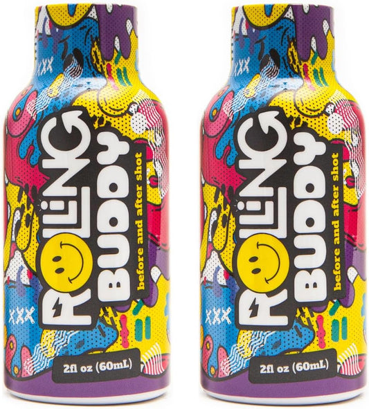 Antioxidant Recovery Shot for Rave Safety and Jaw Clench Relief - Essential Vitamins for Pre and Post Rave Protection - No 5HTP - 2-Pack
