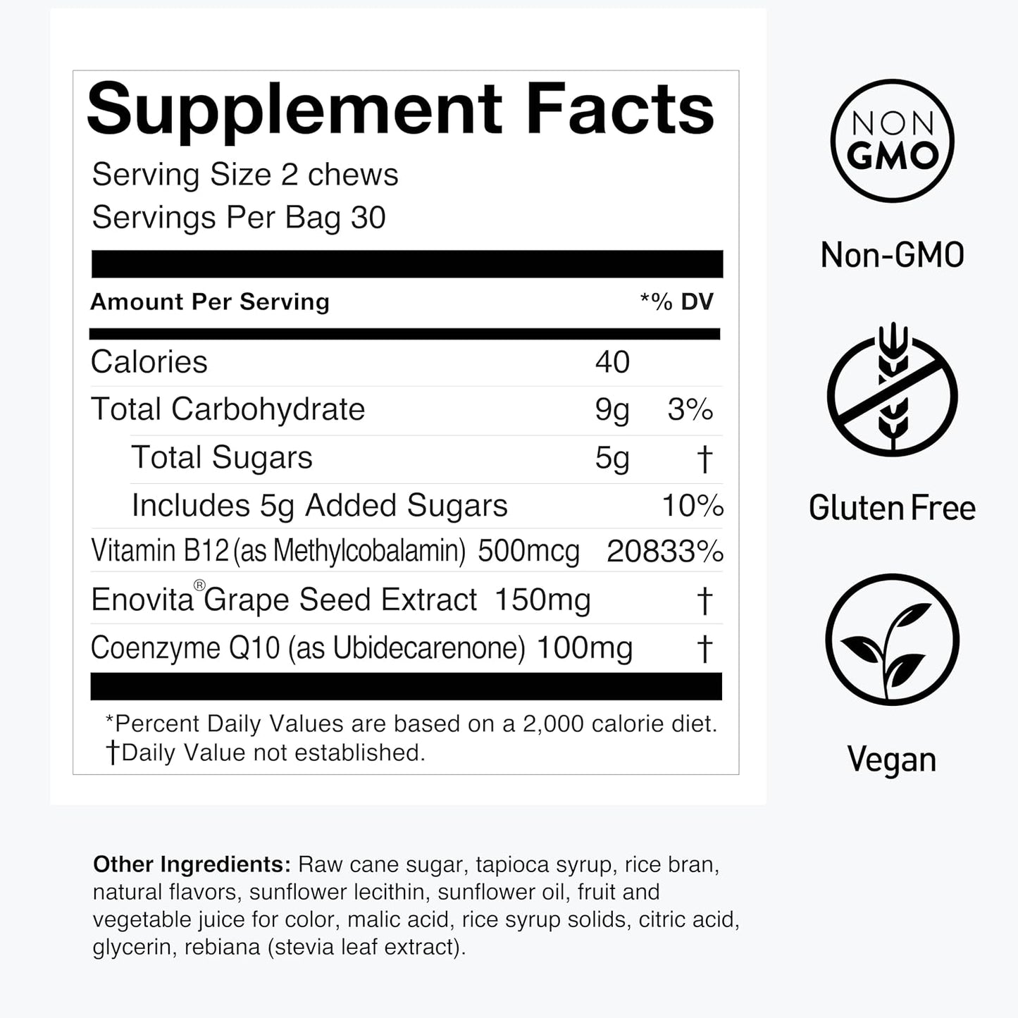 Antioxidant-Rich humanN SuperGrapes & Turmeric Chews for Daily Wellness