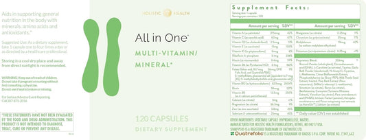 Antioxidant-Rich Multi Vitamin & Mineral Supplement for Methylation Support and Immune Health, 120 Capsules