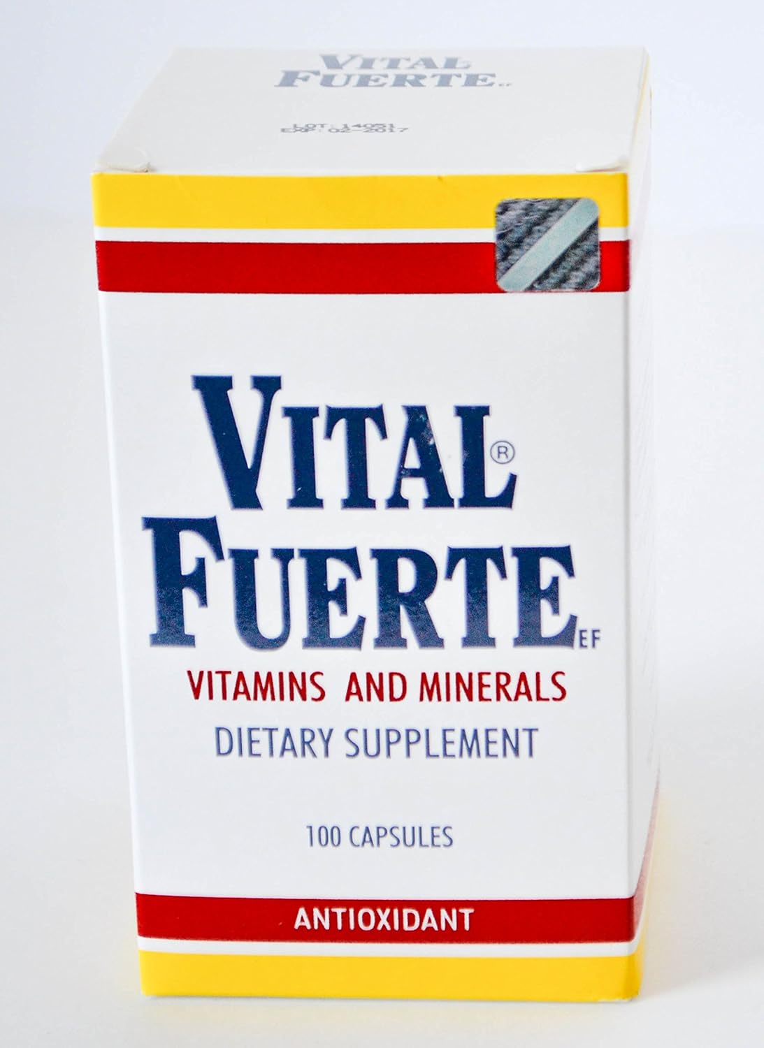 Antioxidant-Rich Vital Fuerte Vitamins and Minerals Supplement - 100 Capsules