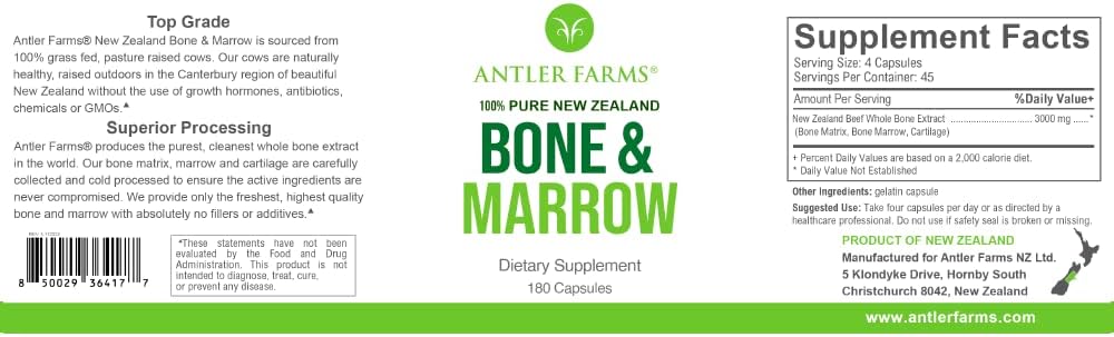 Antler Farms Pure New Zealand Beef Liver & Bone Marrow Bundle - Cold Processed Supplement