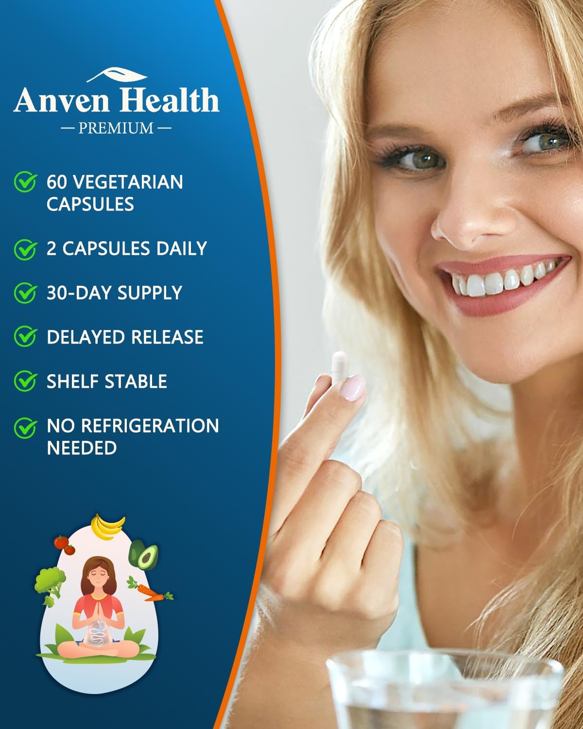 Anven Health Optimal Gut Health Bundle: 100 Billion & 60 Billion Probiotics for Digestive & Immune Health - Family Pack of 4