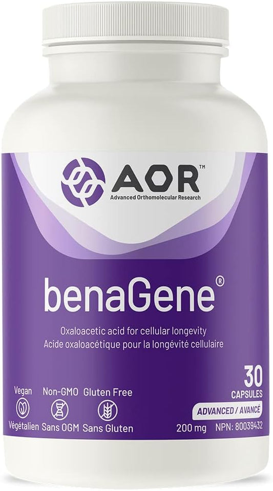 AOR benaGene Dietary Supplement for Healthy Aging, Energy, and Longevity - 30 Capsules