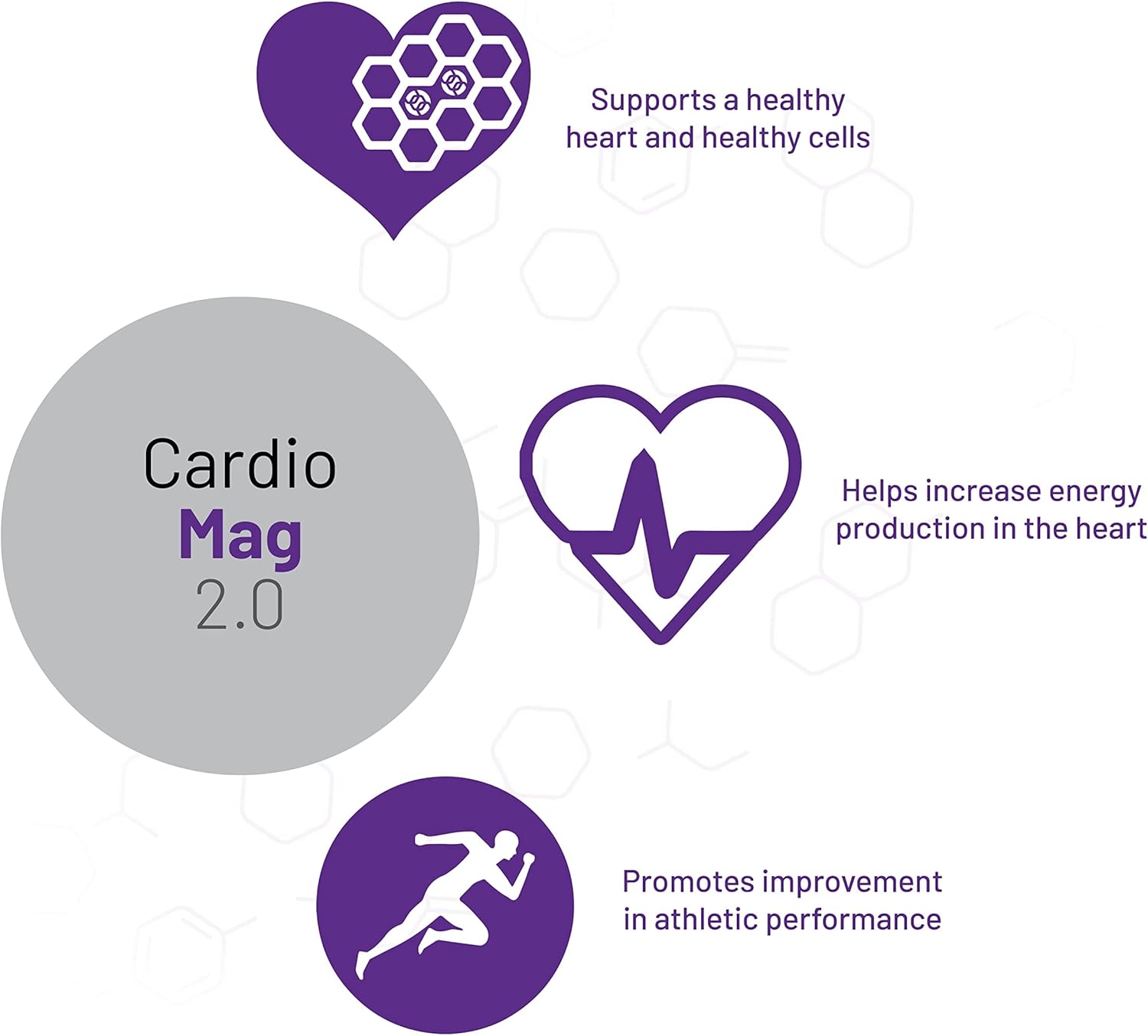 AOR Cardio Mag 2.0: Magnesium Supplement for Heart Health, Muscle Function, and Energy - 30 Servings