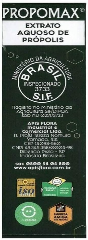 Apis Flora Brazilian Green Bee Propolis, Rich in Flavonoids and Artepillin-C 7, 30ml x 2, Wax-Free, Alcohol-Free