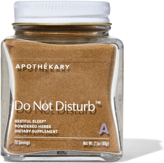 Apothékary Do Not Disturb Herbal Sleep Support Powder - Sugar-Free, Gluten-Free, Vegan