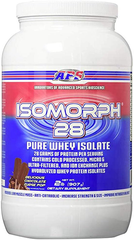 APS Nutrition Isomorph Whey Protein Isolate Powder - Chocolate Fudge Pop Flavor - 28g Protein - Ultra-Filtered - 2lb Pack