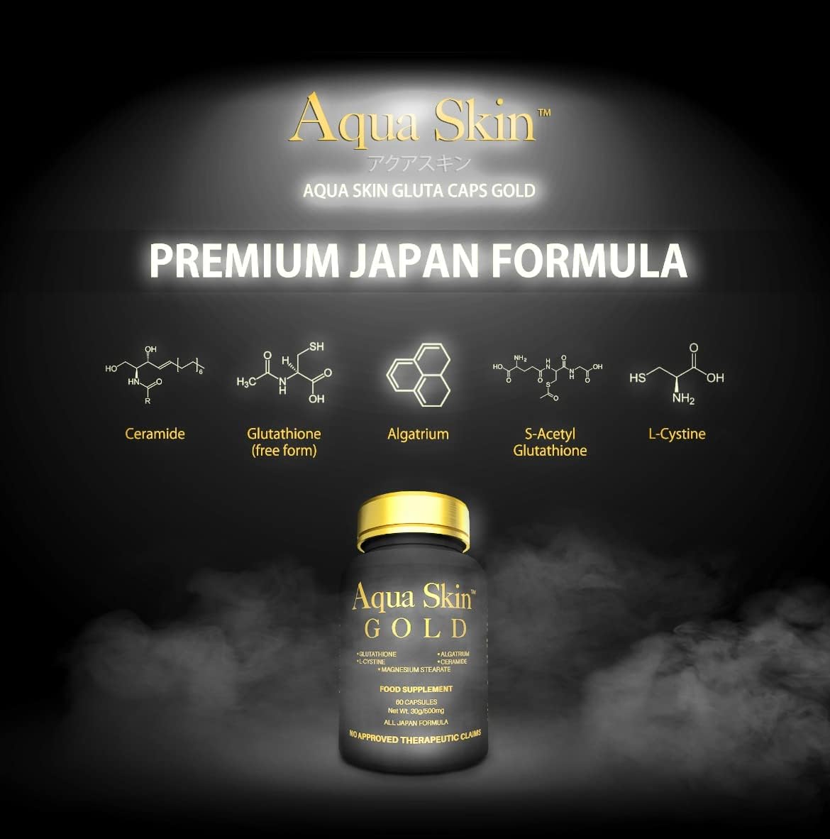 Aqua Skin Gold Glutathione for Brighter and Healthier Skin - Premium Skin Care Supplement