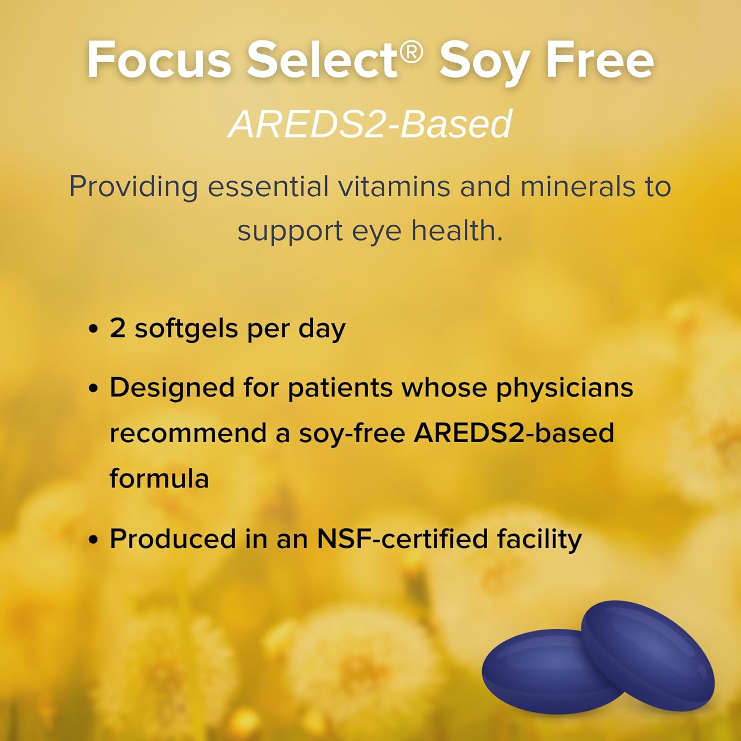 AREDS2 Based Eye Vitamin-Mineral Supplement without Soy - Low Zinc Formula - 180 ct. Eye Health Supplement for Vision Support