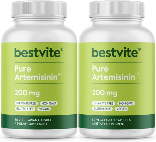 Artemisinin 200mg (240 Vegetarian Capsules) 2-Pack - Vegan, Gluten Free, Non GMO - No Stearates or Flow Agents