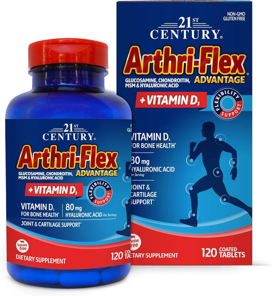 Arthri-Flex Glucosamine Chondroitin MSM Advantage Tablets - 120 Count - WASOTO Brand