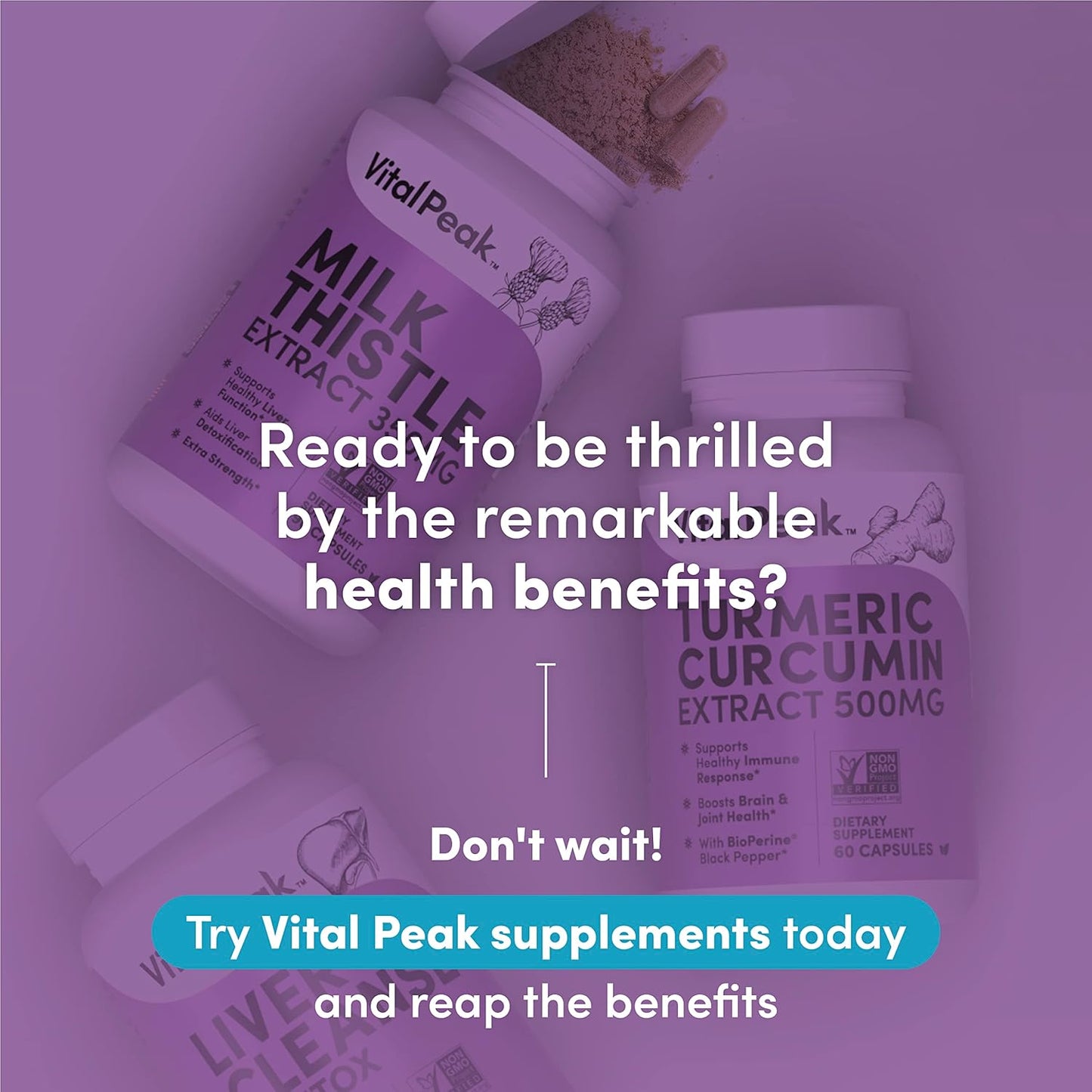 Artichoke Extract Bundle: Liver 360 and Vital Peak Supplement for Liver Health