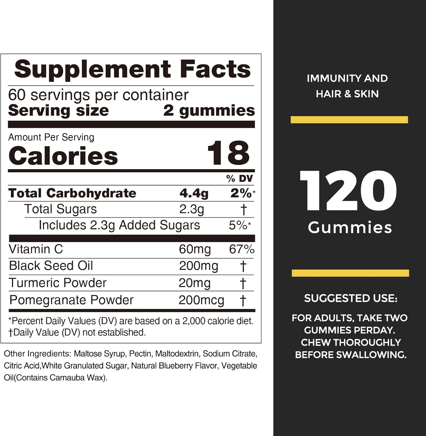 Ashwagandha and Black Seed Oil Gummies for Natural Wellness and Immune Support