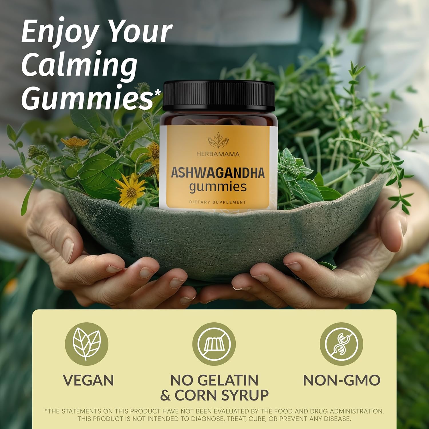 Ashwagandha and Iodine Supplement Bundle - 2000mg Ashwagandha Root with Potassium Iodine, Zinc, and Selenium Gummies - Vegan, Non-GMO - 2 Pack