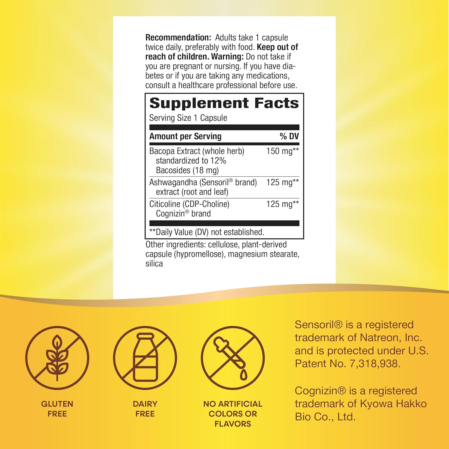 Ashwagandha Capsules for Clear Thinking & Stress Reduction - 40 Capsules