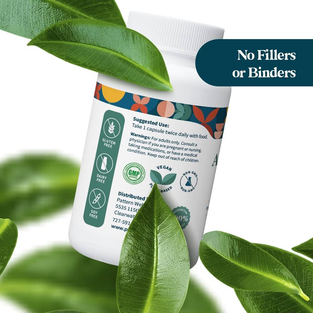 Ashwagandha Complex Capsules for Men & Women - KSM-66 & Black Pepper Extract - Supports Whole Body & Heart Health, Stress & Mood - Non-GMO - 180 Vegan Capsules