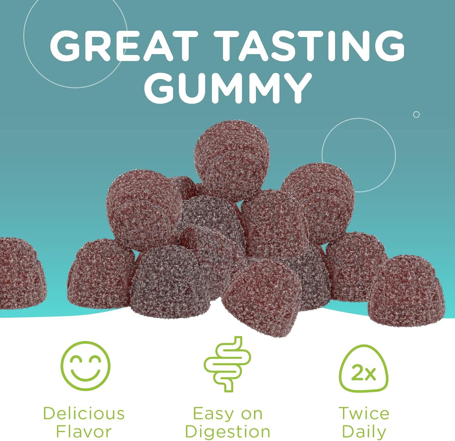 Ashwagandha Gummies for Stress Relief & Relaxation - Mood Support Supplement for Men & Women - Kosher 260mg (60 Count)