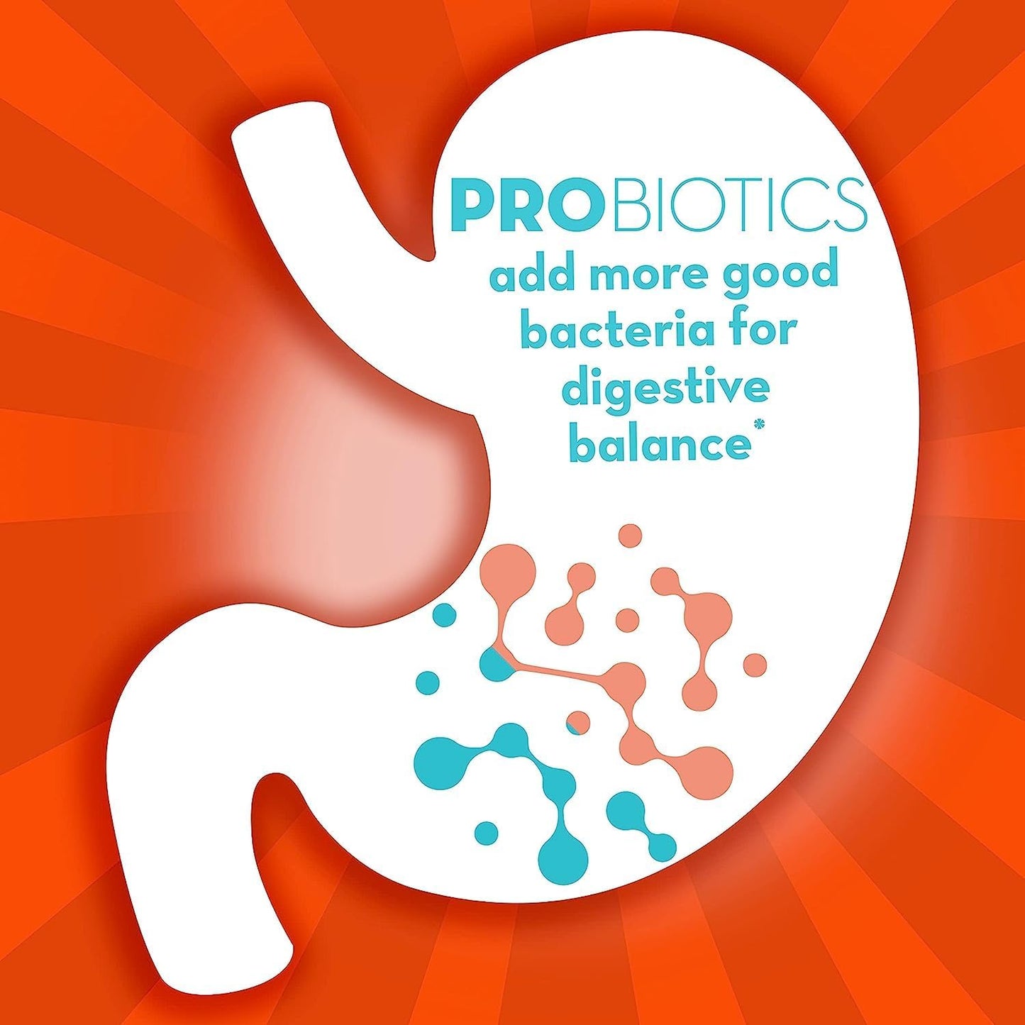 Ashwagandha Probiotic Gummies for Stress Relief, Digestive Support, Men & Women, Gluten-Free, Soy-Free, Vegetarian - Pack of 100 Gummies