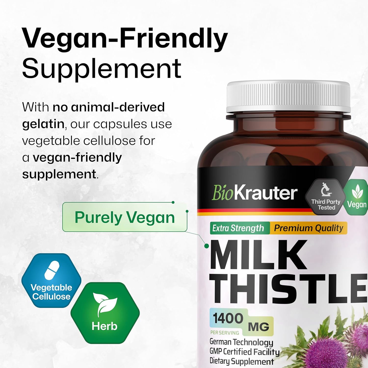 Ashwagandha Tincture and Milk Thistle Capsules Bundle - 4 Fl. Oz. & 250 Capsules