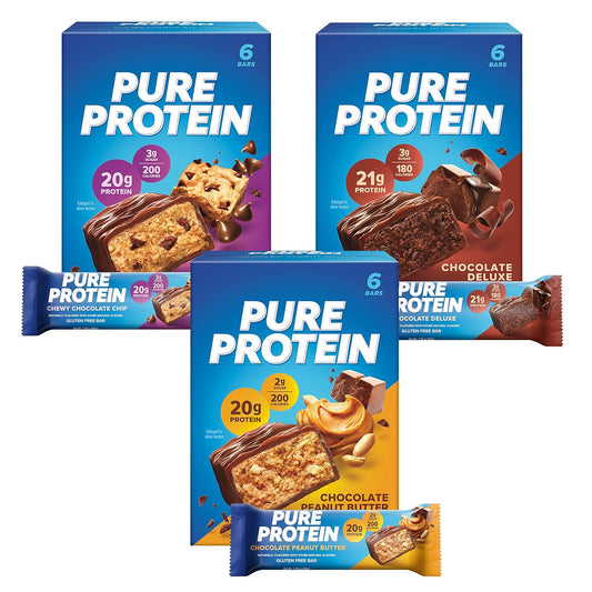 Assorted Chocolate Pure Protein Bars - 18 Pack