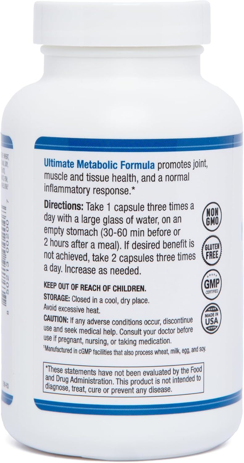 AST Enzymes Ultimate Metabolic Formula with Acid-Resistant Serrapeptase for Joint Support & Injury Recovery - 90 Capsules