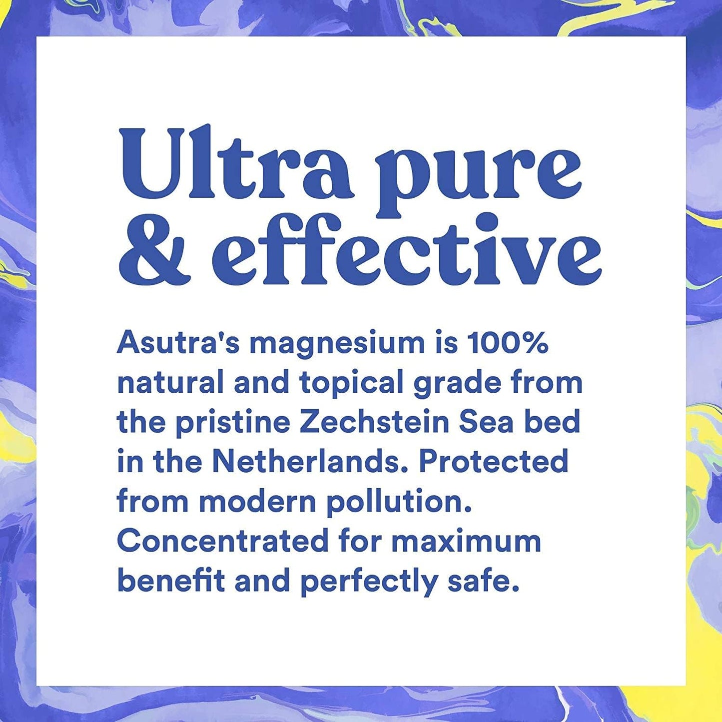 ASUTRA Everyday Magnesium Lotion with OptiMSM - Rapid Absorption, Vitamins A & E, Lemongrass Essential Oil - 6.76 fl oz