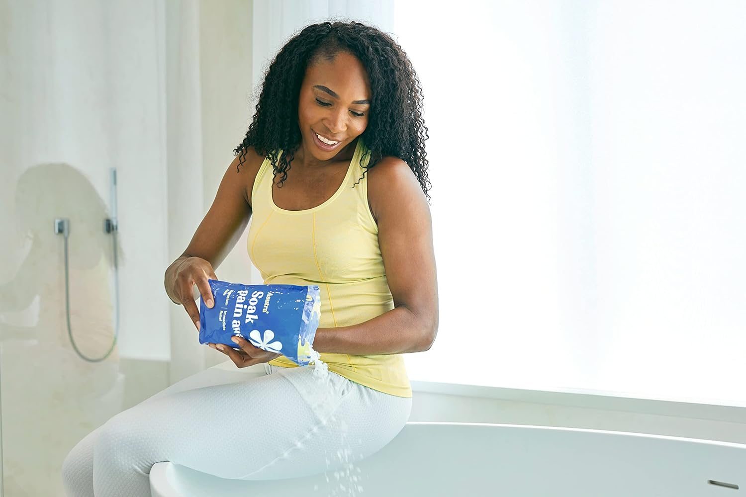 ASUTRA Magnesium Chloride Bath Flakes 4 lbs - Relaxing Foot & Body Soaks, Epsom Salt Substitute, Fast Absorption