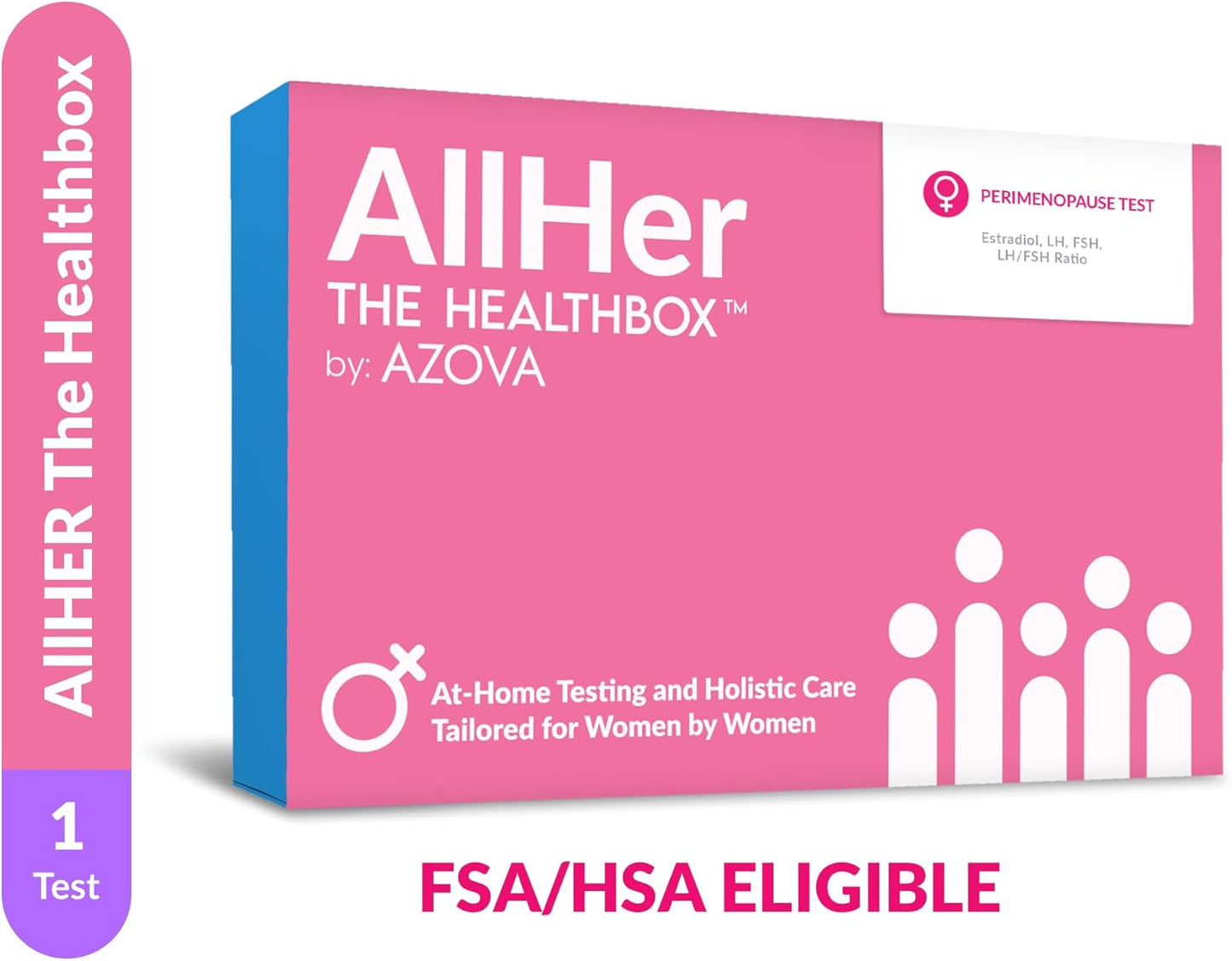 At-Home AZOVA AllHer Perimenopause Hormone Test Kit for Women | Fast & Accurate Results | Early Menopause Indicator & Detailed Report | CLIA-Certified | FSA HSA Eligible
