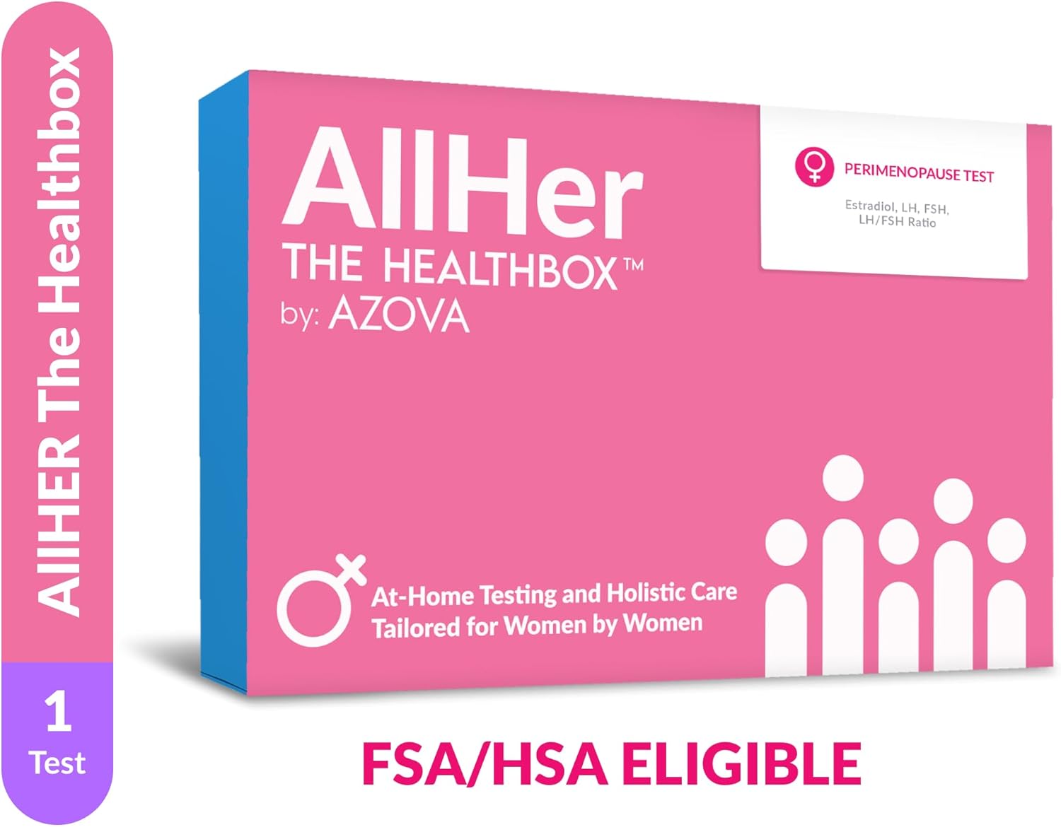 At-Home AZOVA AllHer Perimenopause Hormone Test Kit for Women | Fast & Accurate Results | Early Menopause Indicator & Detailed Report | CLIA-Certified | FSA HSA Eligible