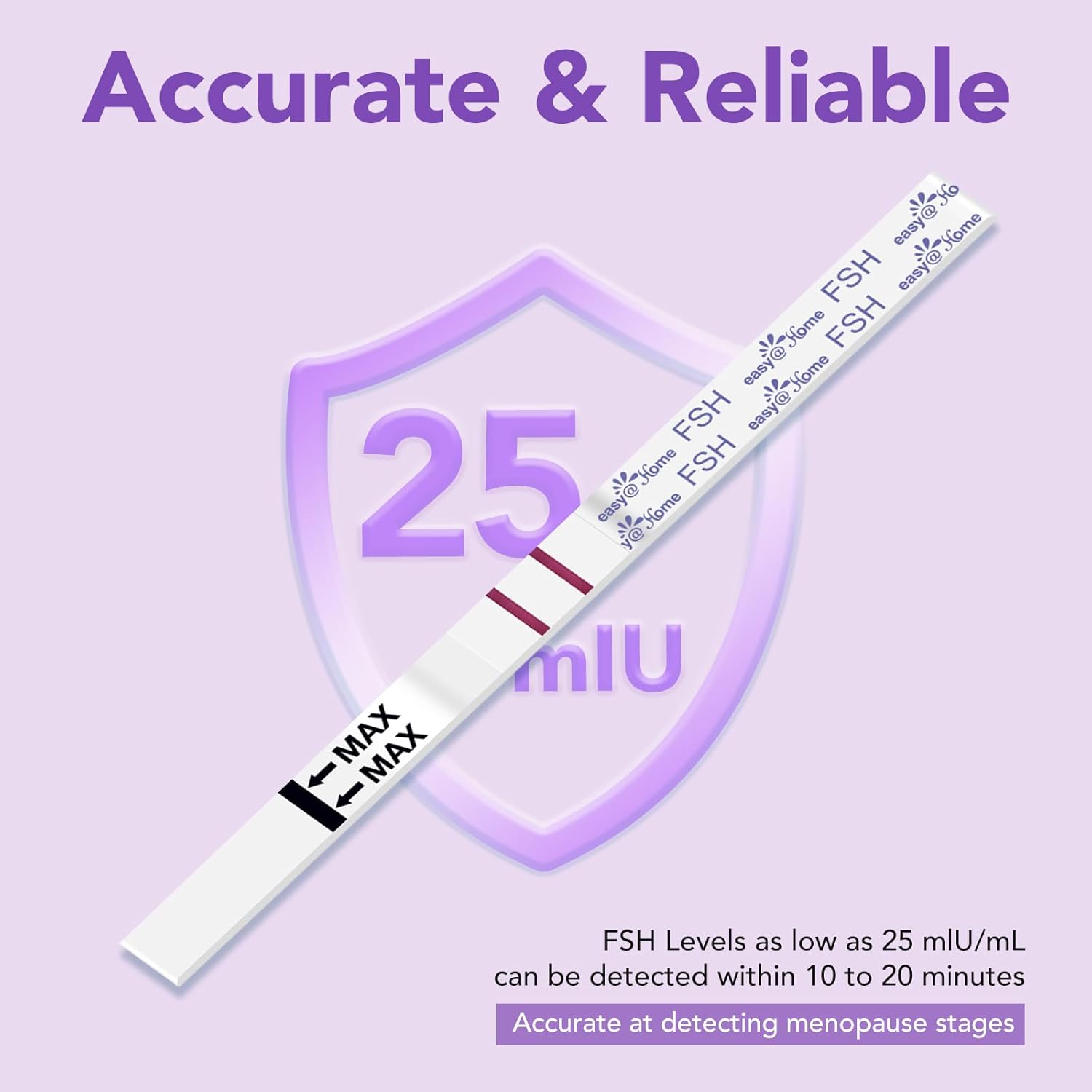 At-Home FSH Menopause Test Kit: 10 Test Strips for Monitoring Ovarian Reserve and Conception Timing