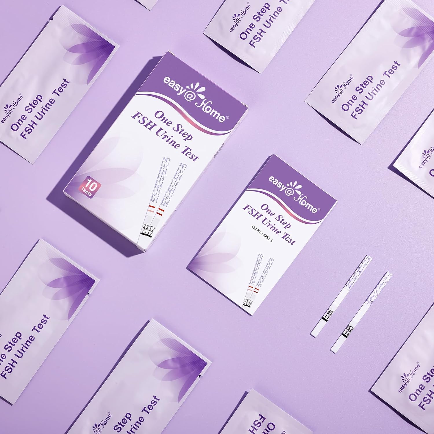 At-Home FSH Menopause Test Kit: 10 Test Strips for Monitoring Ovarian Reserve and Conception Timing