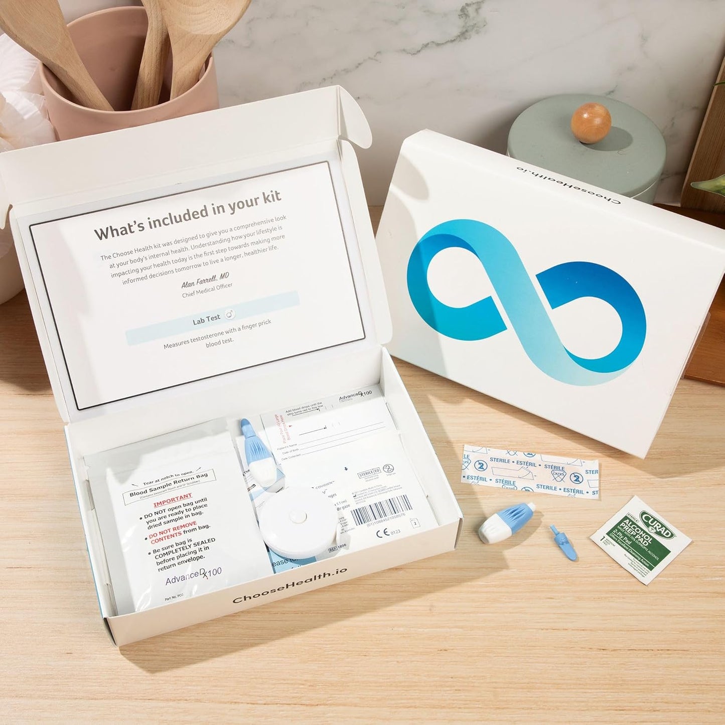 At-Home Liver Health Test Kit | Monitor Liver Function with 7 Tests | Includes AST, ALT, GGT, Blood Sugar, Inflammation | Track Health Progress | Not Available in NY or RI
