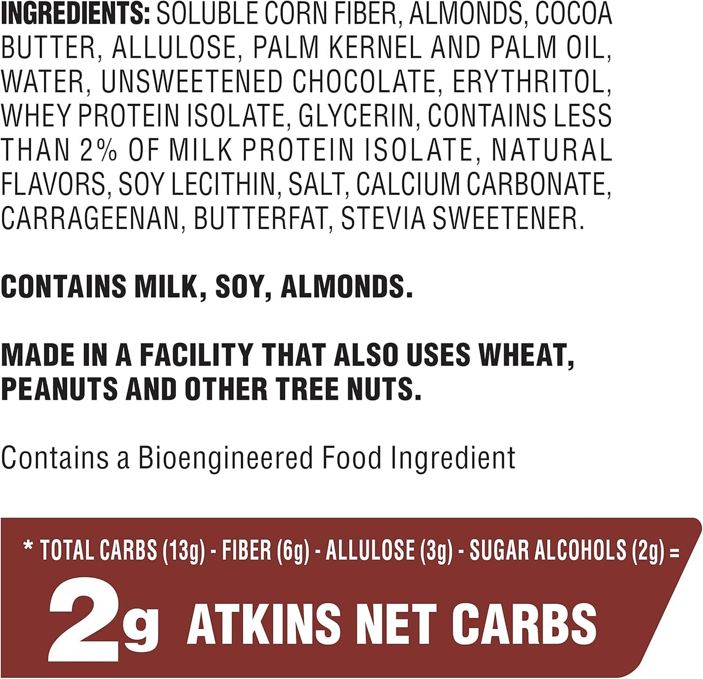 Atkins Caramel Almond Clusters: Gluten Free, High Fiber, Low Sugar, Keto Friendly, 8-Pack