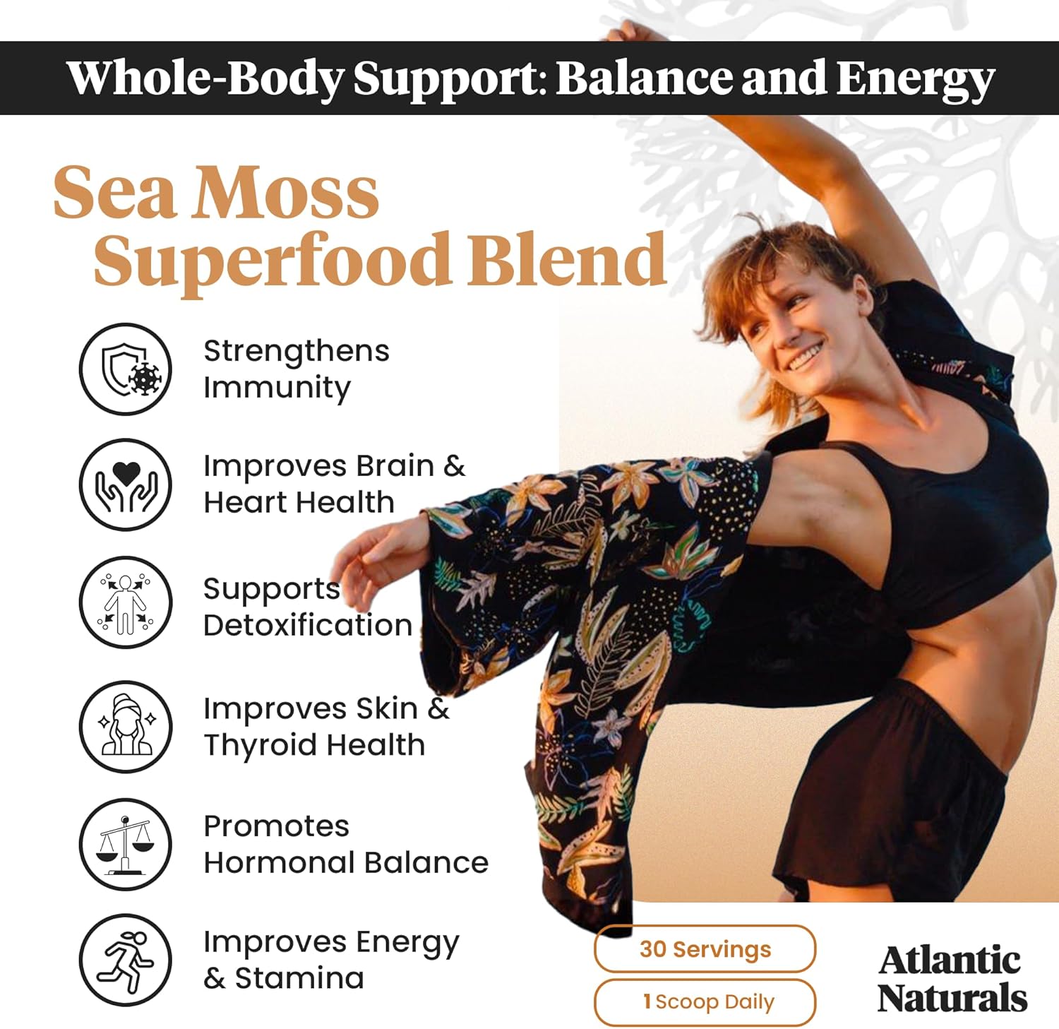 Atlantic Naturals Sea Moss Superfood Bundle - Sea Moss with Shilajit Capsules & Powder with Ashwagandha, Beet Root & Maca - Enhanced Vitality, Skin & Athletic Support 60 ct & 150g