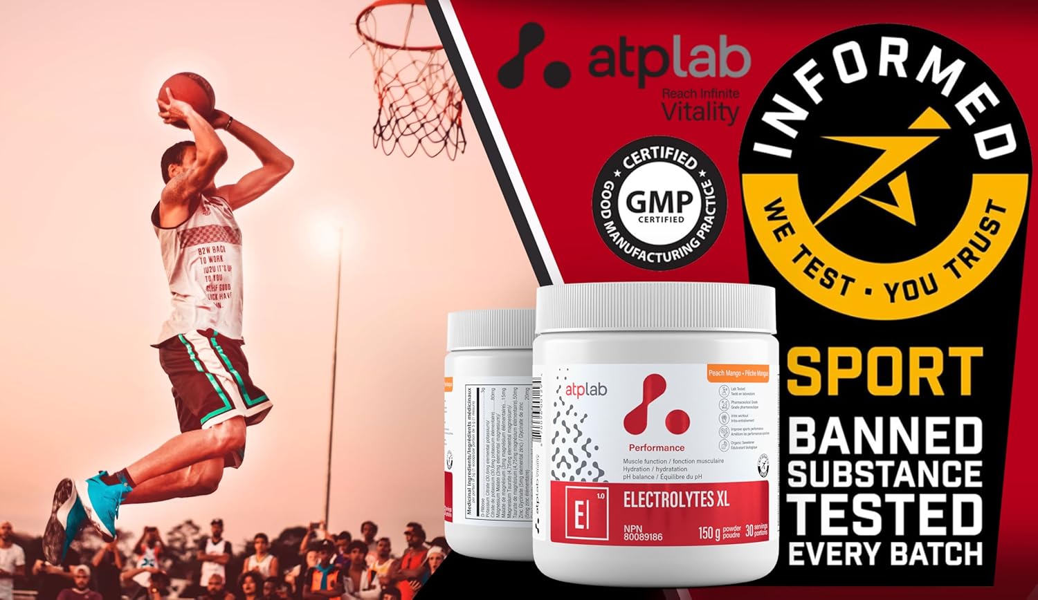 ATP LAB Electrolytes XL 150g - Enhance Performance, Support Muscle Function, Hydration, and pH Balance