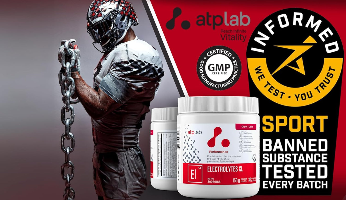 ATP LAB Electrolytes XL 150g - Performance Supplement for Muscle Function, Hydration, and pH Balance