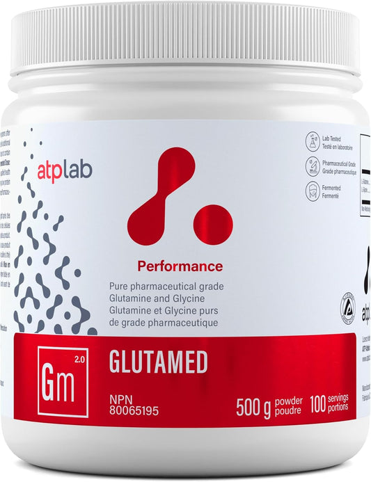 ATP LAB Glutamed 500g - High-Quality Pharmaceutical-Grade Glutamine and Glycine Blend