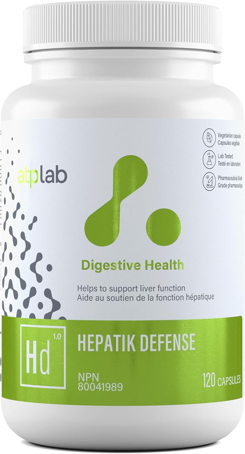 ATP LAB Hepatik Defense 120 caps | High Concentration Liver Detox Formula for Liver Function Support