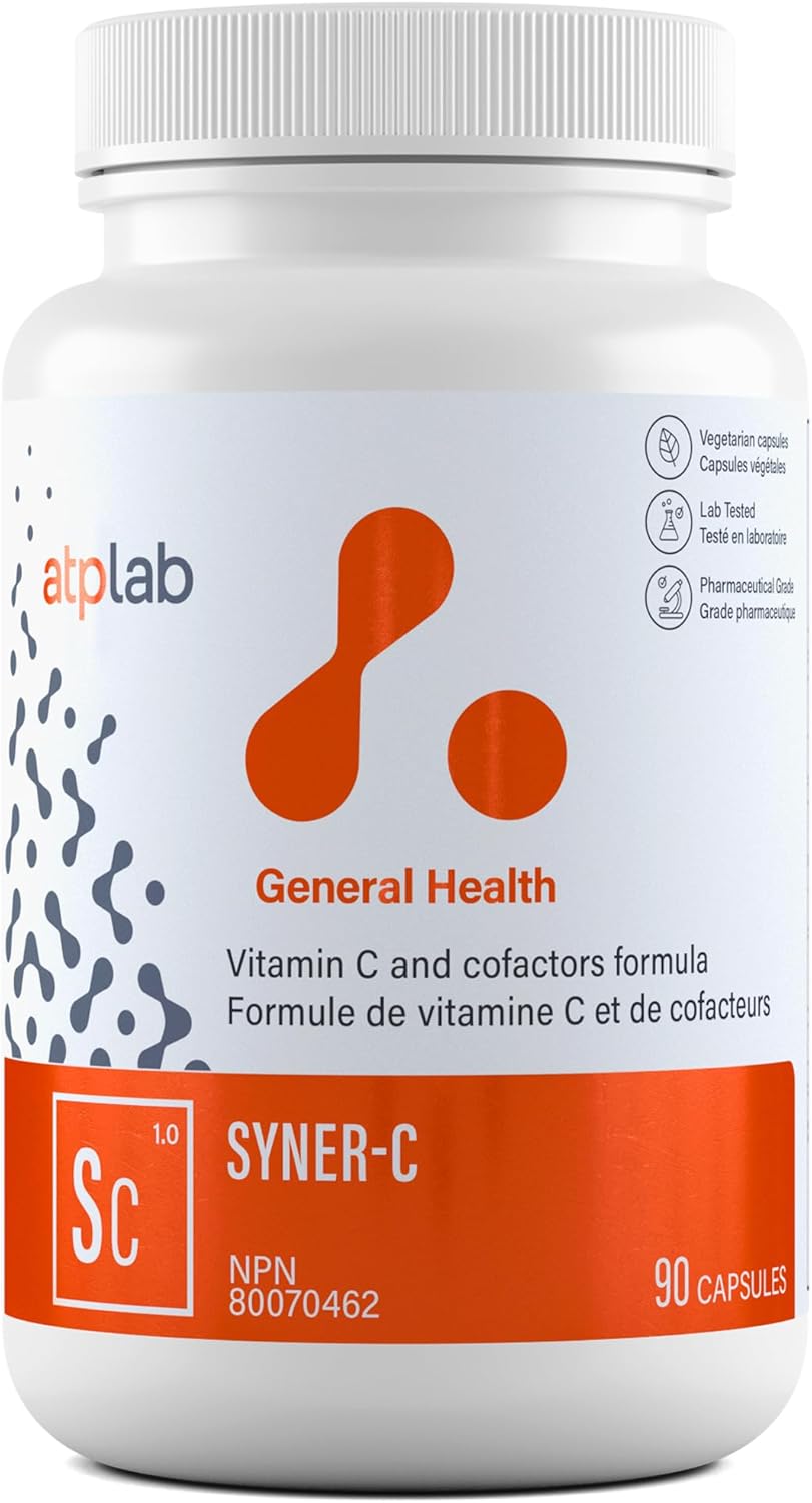ATP LAB Syner-C 90 caps - Ultra-Potent Chelated Vitamin C Formula with Quercetin for Immunity Boost